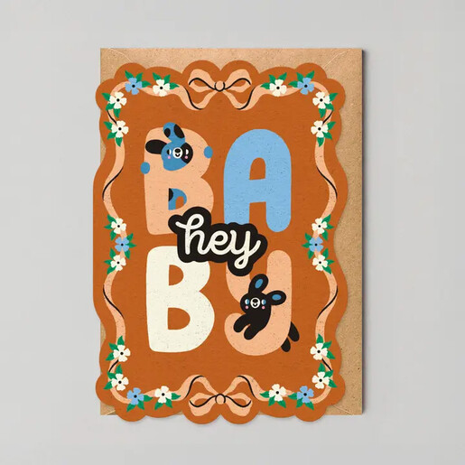 new baby bunny card from Studio Boketto