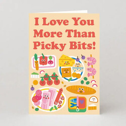 Studio Boketto I Love You More than Picky Bits Greetings Card