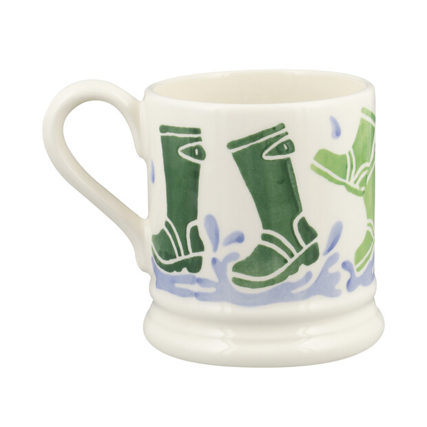 Emma Bridgewater Green Wellies 1/2 Pint Mug