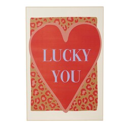 Edelman Heart Lucky You Framed Print