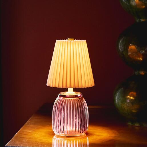rechargeable LED lamp in pink