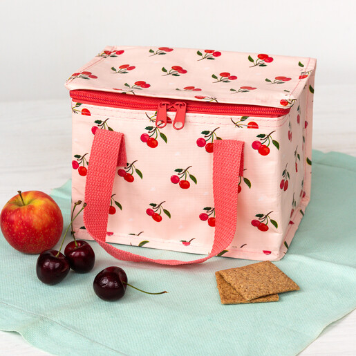 insulated lunch box with cherry design