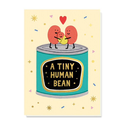 new baby bean card from Stormy Knight