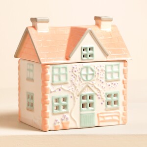 Ceramic Cottage Tealight Wax Burner