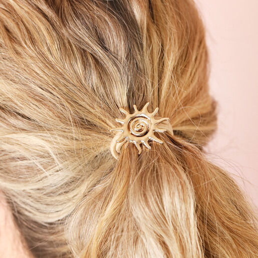 celestial inspired hair tie in gold
