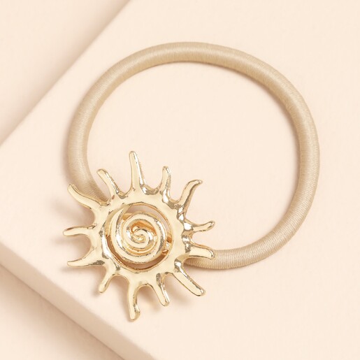 celestial inspired hair tie in gold