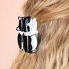Large Black and White Cat Hair Clip