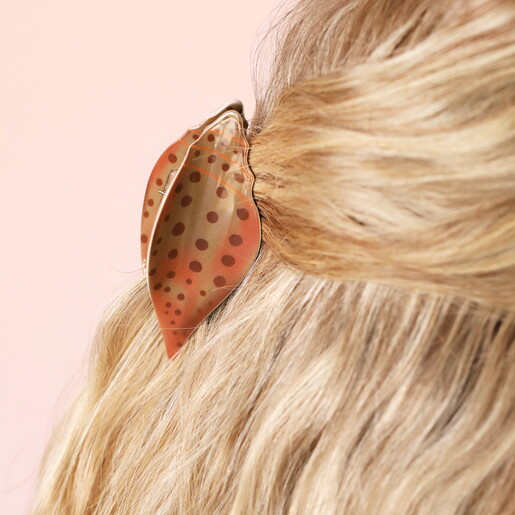 Large Brown Shell Hair Clip