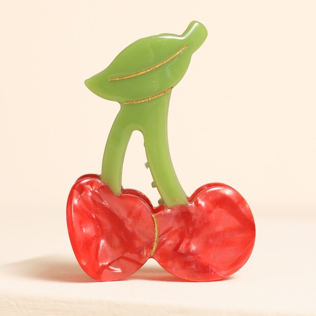 Large Red Cherry Hair Clip