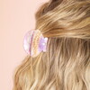 resin shell hair clip in lilac