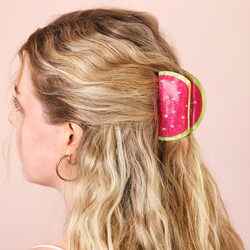 Large Pink Watermelon Hair Clip