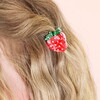 Mini Red Strawberry Hair Clip