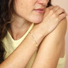 daisy chain bracelet in gold
