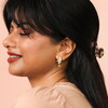 Mother of Pearl Moon & Star Earrings in Gold