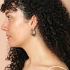 Stainless Steel Oval Hoop Earrings in Silver