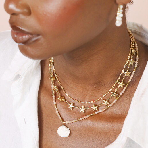 lose up of shell pendant