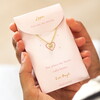 Hammered Heart Necklace in Gold