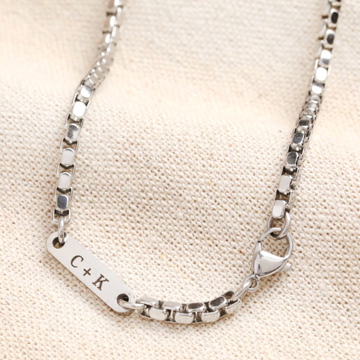 waterproof stainless steel curb chain necklace