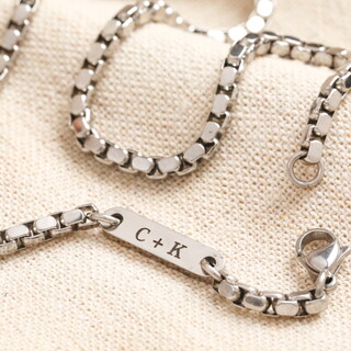 Men's Personalised Stainless Steel Chunky Curb Chain Necklace