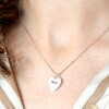 'Mum' Heart Pendant Necklace in Silver