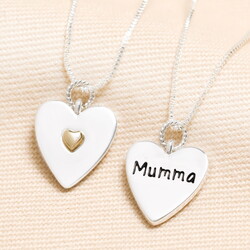 'Mumma' Heart Pendant Necklace