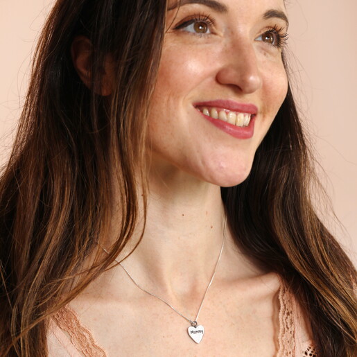 'Mummy' Heart Pendant Necklac