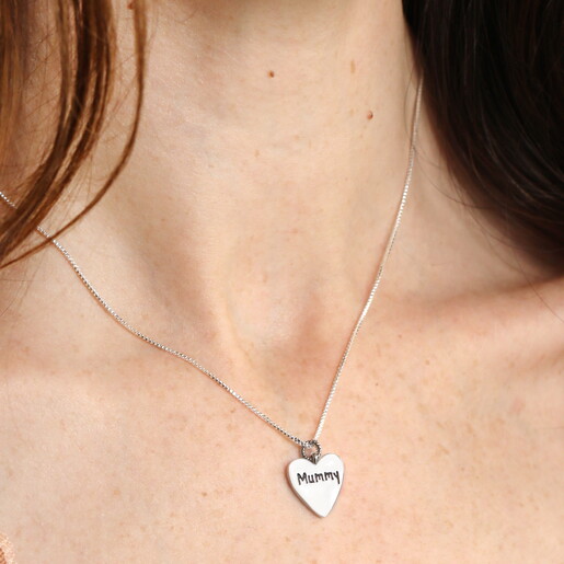 'Mummy' Heart Pendant Necklac