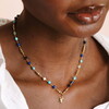 turtle charm necklace in gold