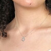 Sterling Silver Halo Knot Pendant Necklace