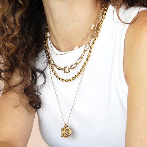 womens-stainless-steel-vintage-style-st-christopher-long-chain-necklace-gold-84693-