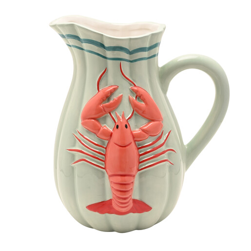 hand painted lobster vase