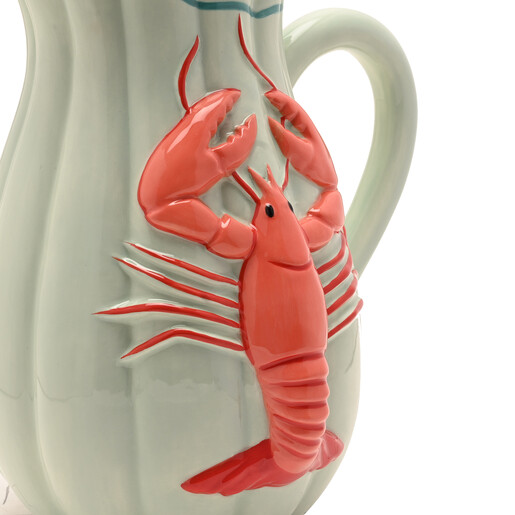 close up of red lobster design