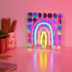 Signography Disco Rainbow Neon Wall or Mantel Sign