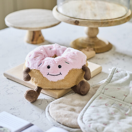 Warmies Pink Donut Soft Toy