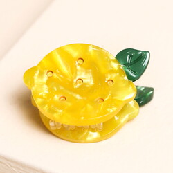 Mini Yellow Lemon Hair Clip
