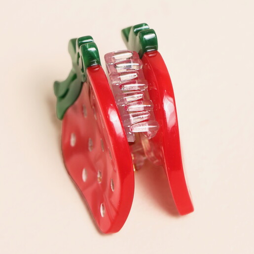 Mini Red Strawberry Hair Clip