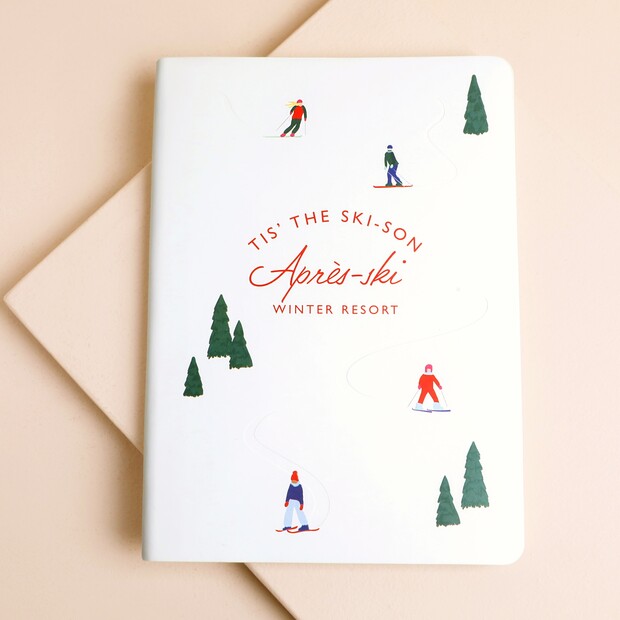 White Vegan Leather Apres-Ski Notebook