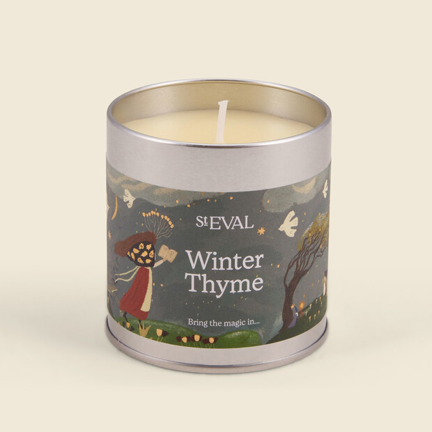 St Eval Winter Thyme Tin Candle