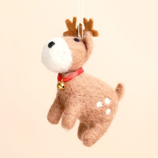 Felt Reindeer Hanging Decoration