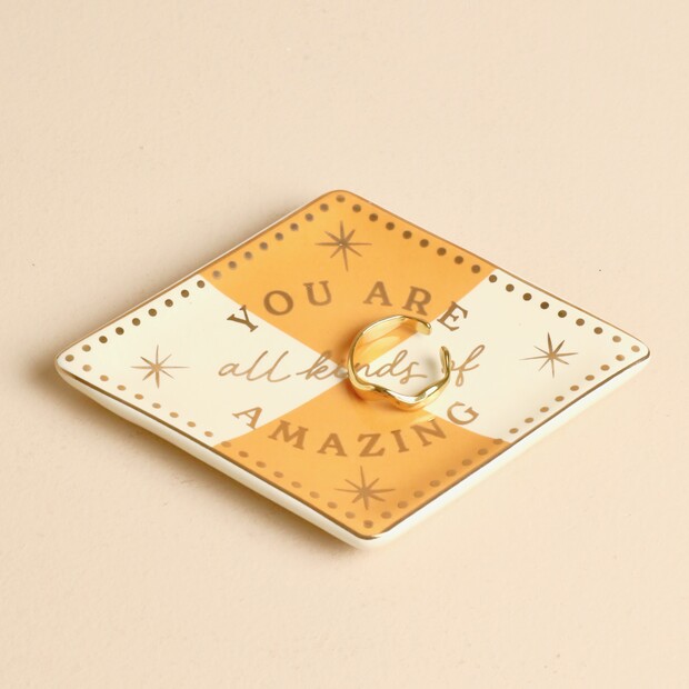 Ceramic You Are All Kinds of Amazing Trinket Dish