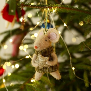 Felt Star Mouse Hanging Decoration