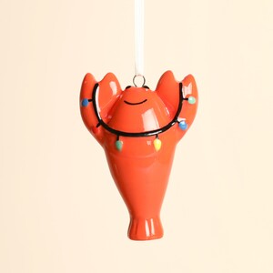Ceramic Christmas Lobster Hanging Decoration