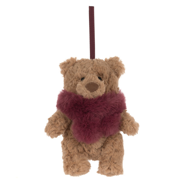 Jellycat Bartholomew Bear Winter Warmer Hanging Decoration