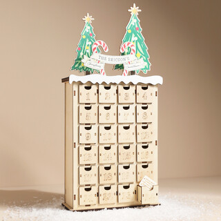 Personalised Name Candy Cane Topper Advent Calendar