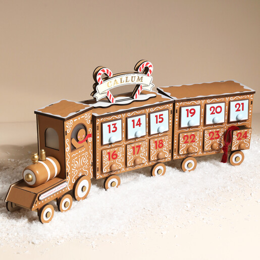 train-shaped advent calendar