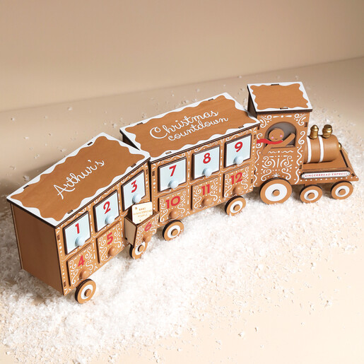 a personalised wooden advent calendar