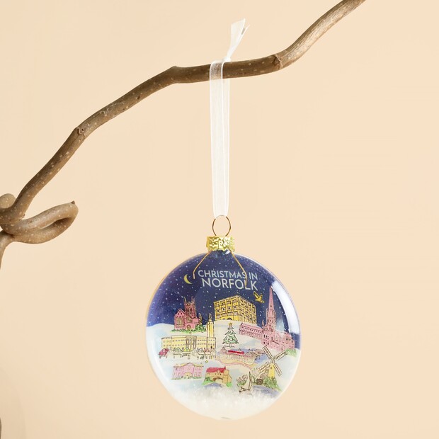 Glass Norfolk Bauble