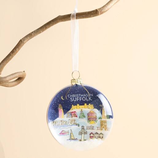 blue glass bauble