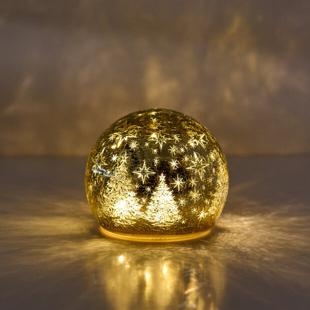 Small Golden Snow Globe