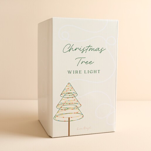 Green Wire Christmas Tree Light Box Packaging